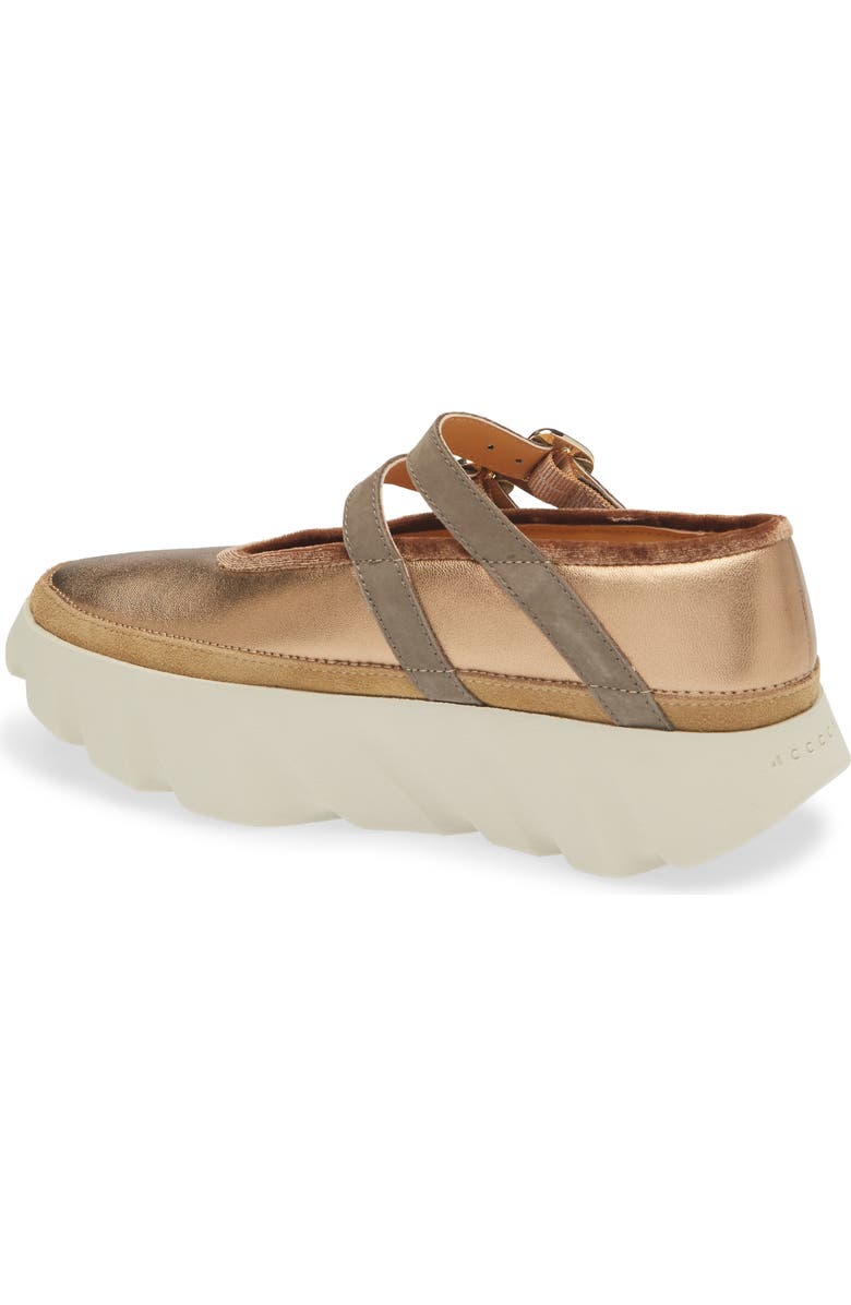 4CCCCEES Tura Ballet Platform Loafer, Alternate, color, Brass/ Brass