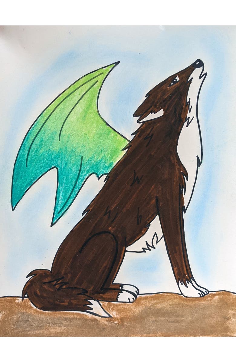 Guide Dots Add-On Art Rolls for Guide Dots Level 2 Art Kits - Age 8+, Alternate, color, L2 Wolf Dragon/Llamacorn