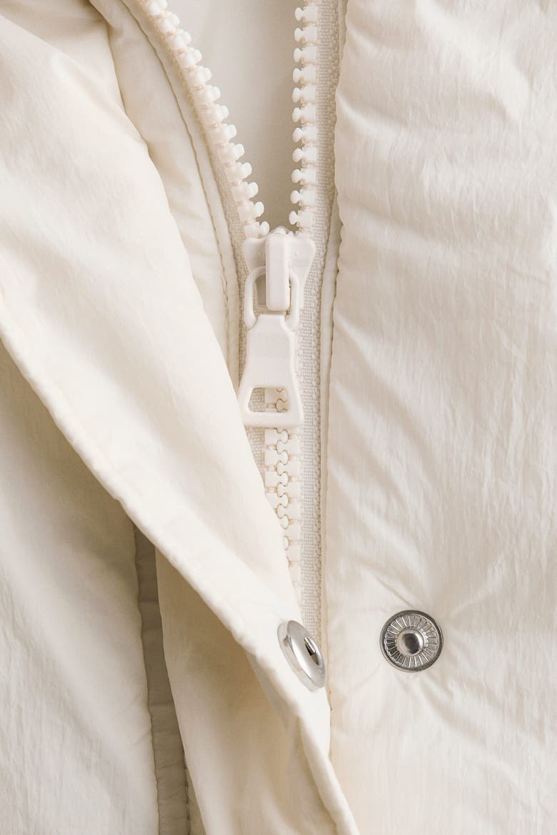 Padded Nylon Vest, Alternate, color, Cream