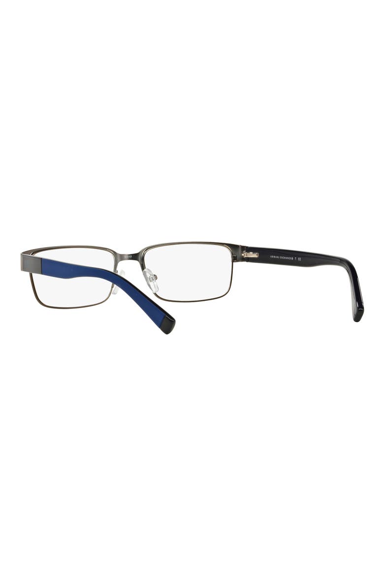 54mm Rectangle optical glasses, Alternate, color, MATTE GUNMETAL