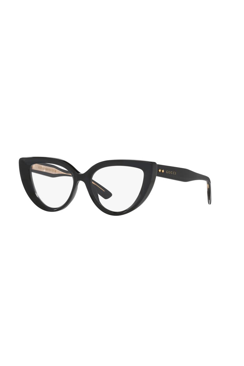 52mm Cat Eye optical glasses, Main, color, Black