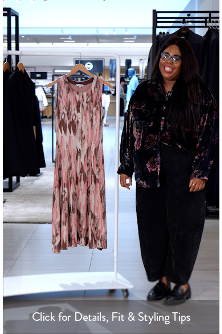 Brushstroke Jacquard Sleeveless Dress video