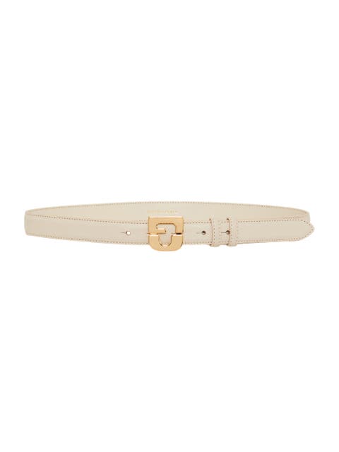 Le Lauren Slim Leather Belt