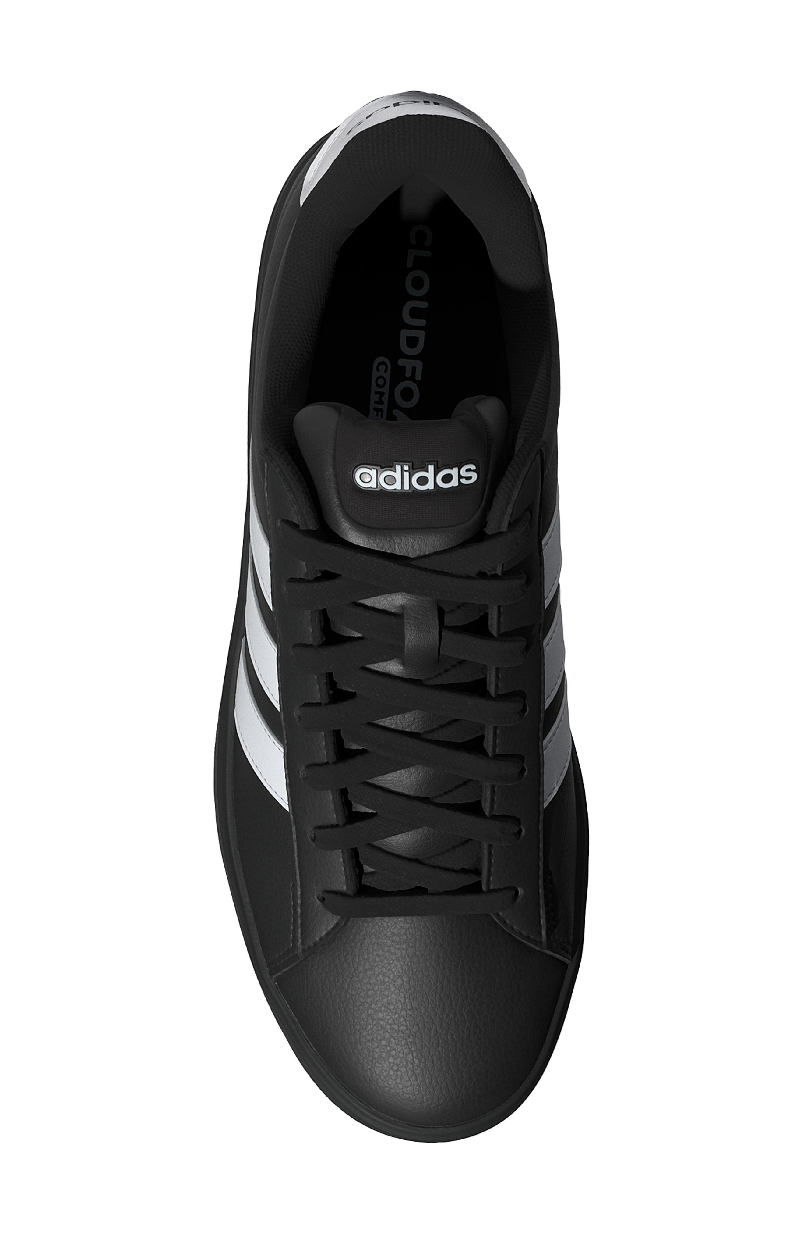 adidas Grand Court 3.0 Sneaker, Alternate, color, Core Black/ White/ White