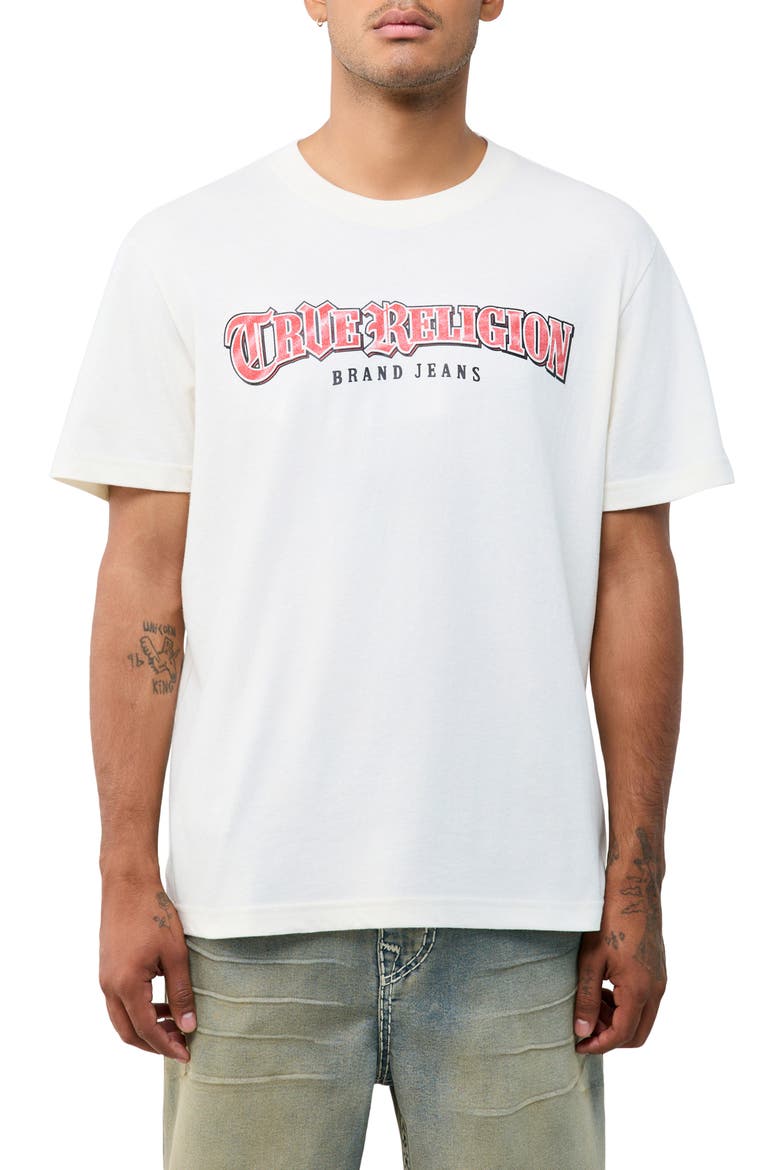 City Life Arch Logo Cotton Graphic T-Shirt, Main, color, WINTER WHITE