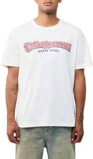 True Religion City Life Arch Logo Cotton Graphic T-Shirt