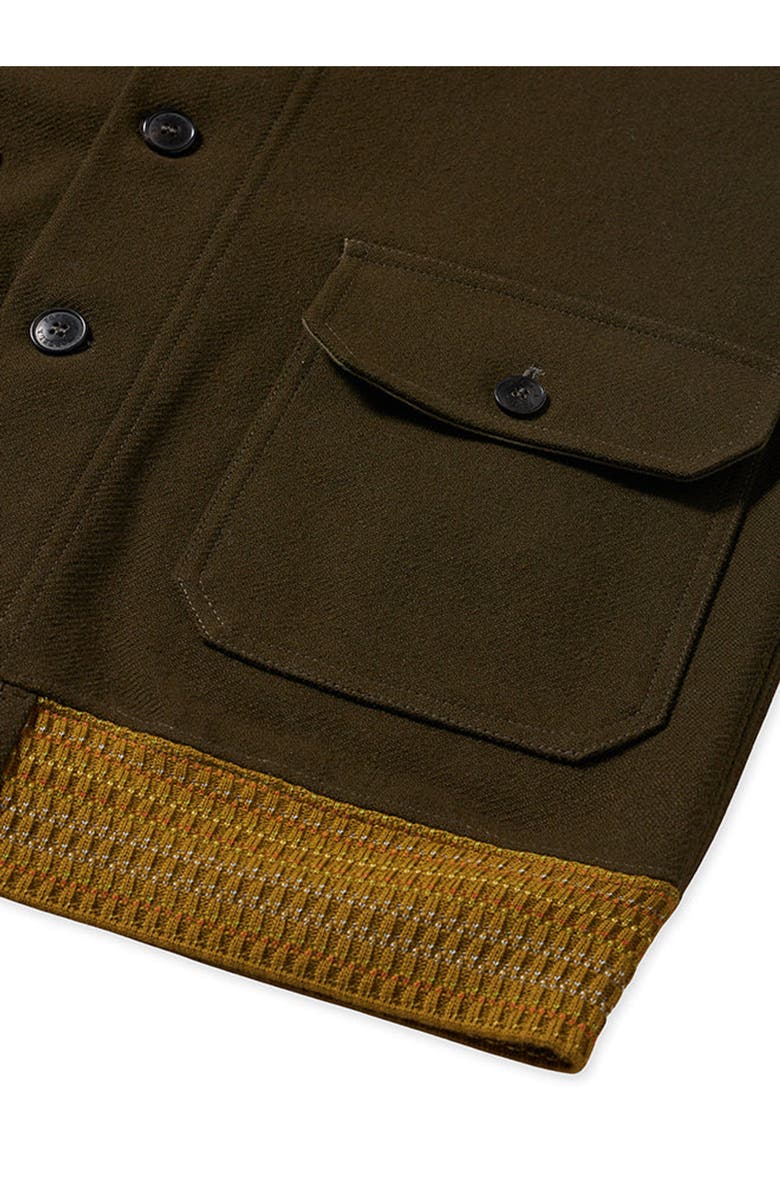 Fortela Cruiser Wool Twill Bomber Jacket, Alternate, color, Army Green