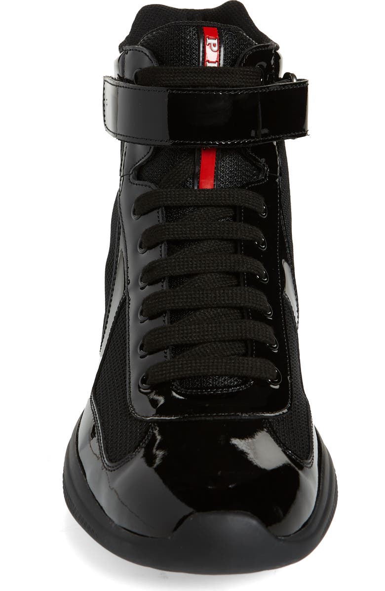 Prada America's Cup Bike High Top Sneaker, Alternate, color,