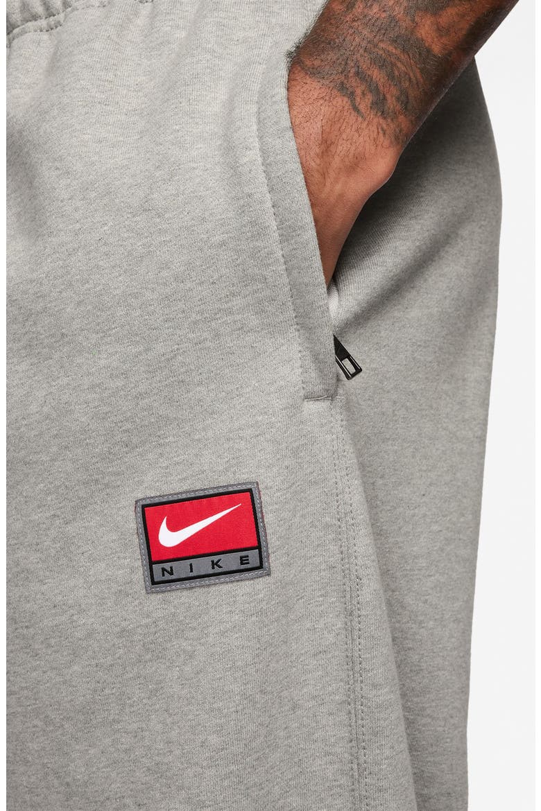 Solo Fleece Pants, Alternate, color, DARK GREY HEATHER/ WHITE