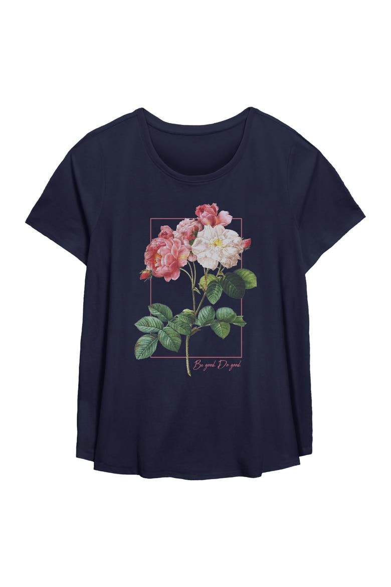 Women's Lost Gods Be Good Do Good  Graphic T-Shirt, Main, color, Navy Blue