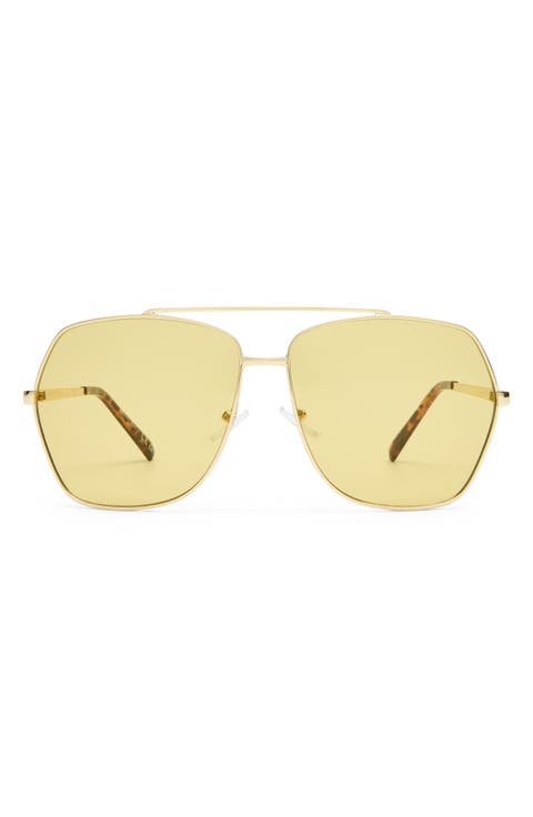 Celestine 62mm Oversize Aviator Sunglasses