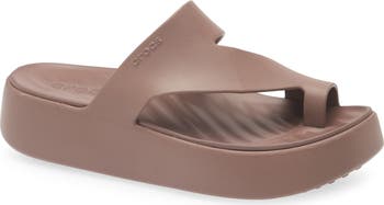 CROCS Getaway Toe Loop Platform Sandal (Women) | Nordstrom