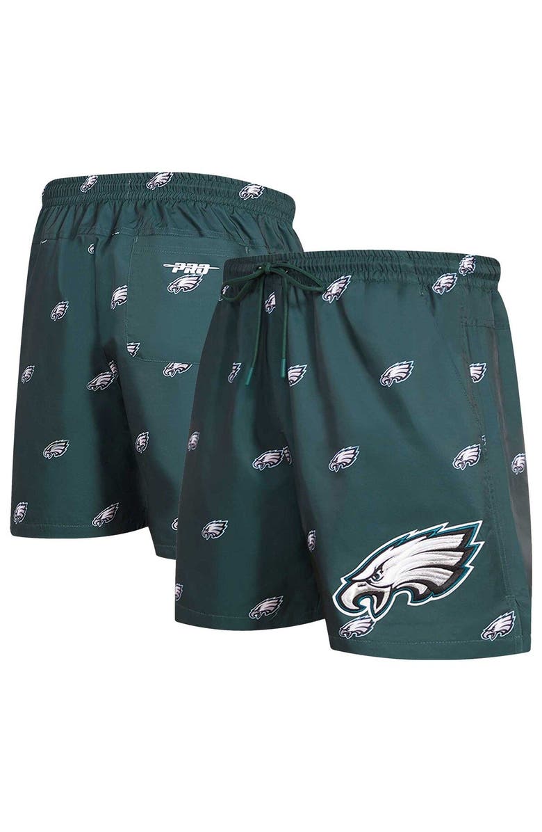 PRO STANDARD Men's Pro Standard Midnight Green Philadelphia Eagles Allover Print Mini Logo Shorts, Main, color, 