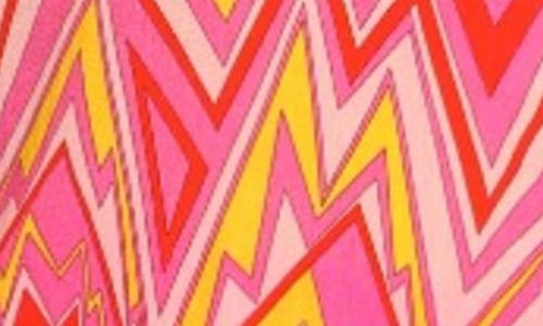 Apny Print Button-up Shirt In Pink Multi