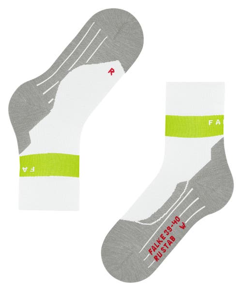 Falke Ru Compression Stabilizing Running Socks In White
