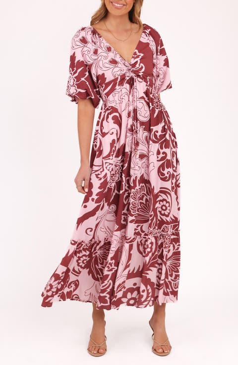 Shanae Print Maxi Dress