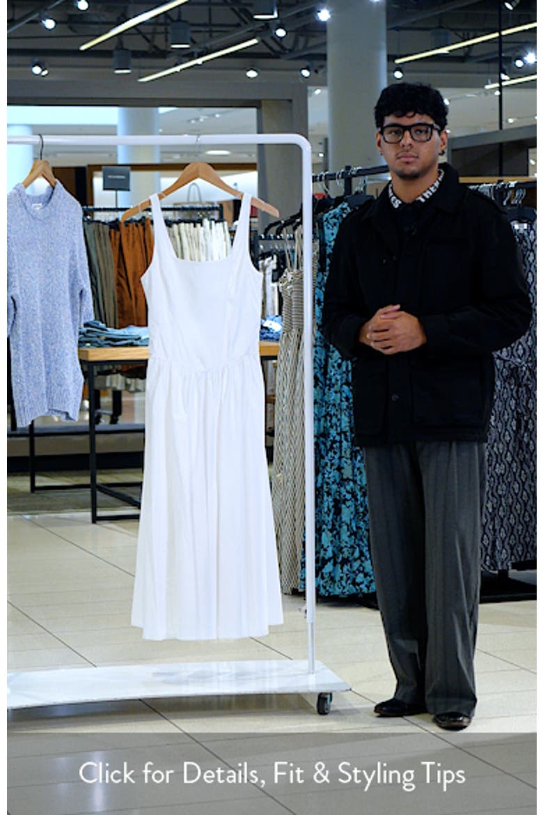 Starring Hailey Bieber Cutout Back Detail Cotton Blend Dress video
