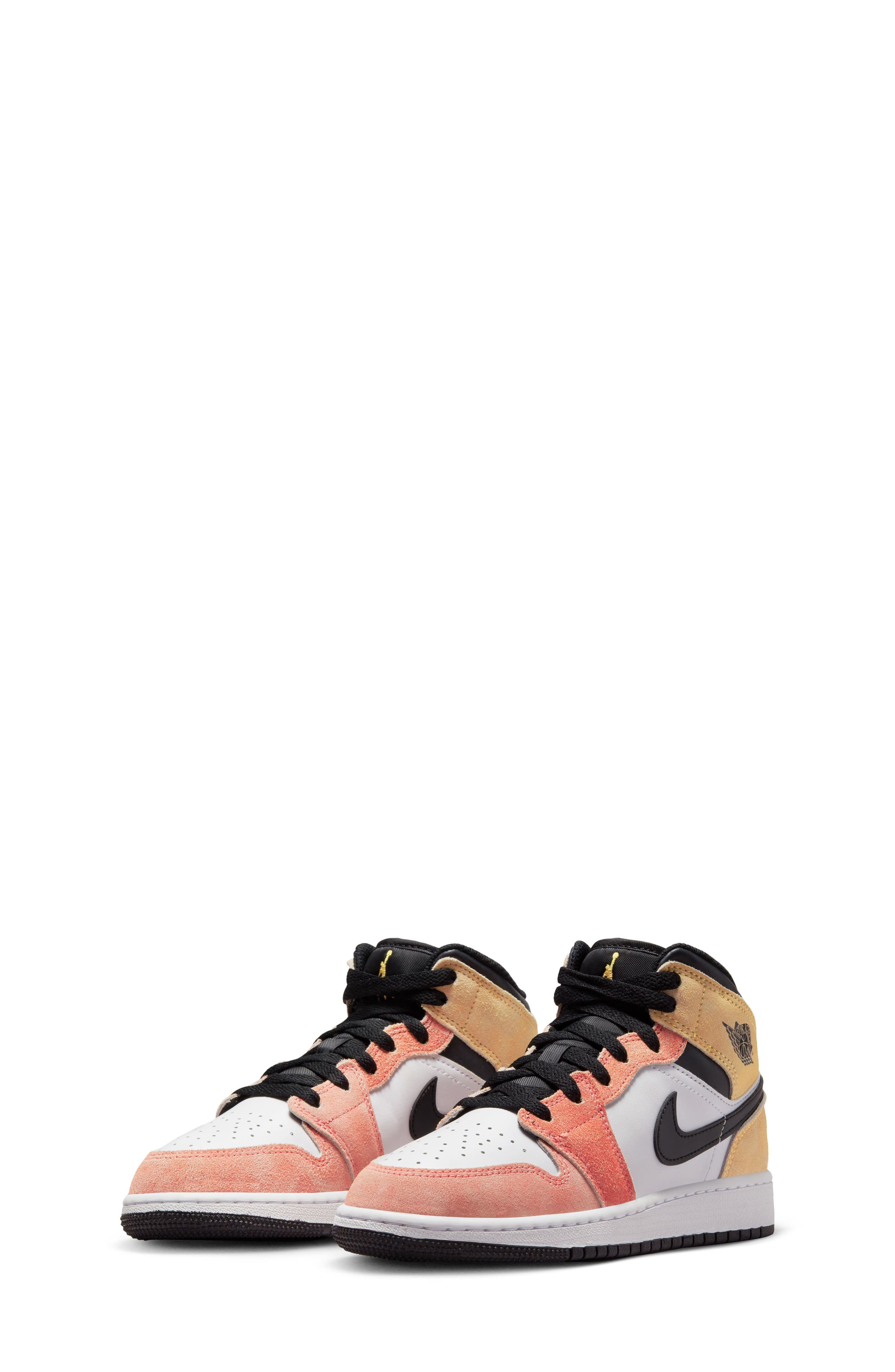 Nike Kids' Air Jordan 1 Mid SE Sneaker, Main, color, 
