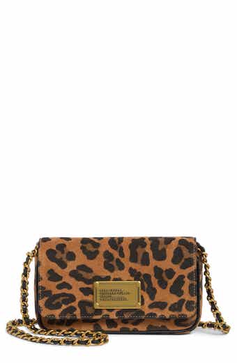 Plaza Leopard Print Suede Mini Crossbody Bag