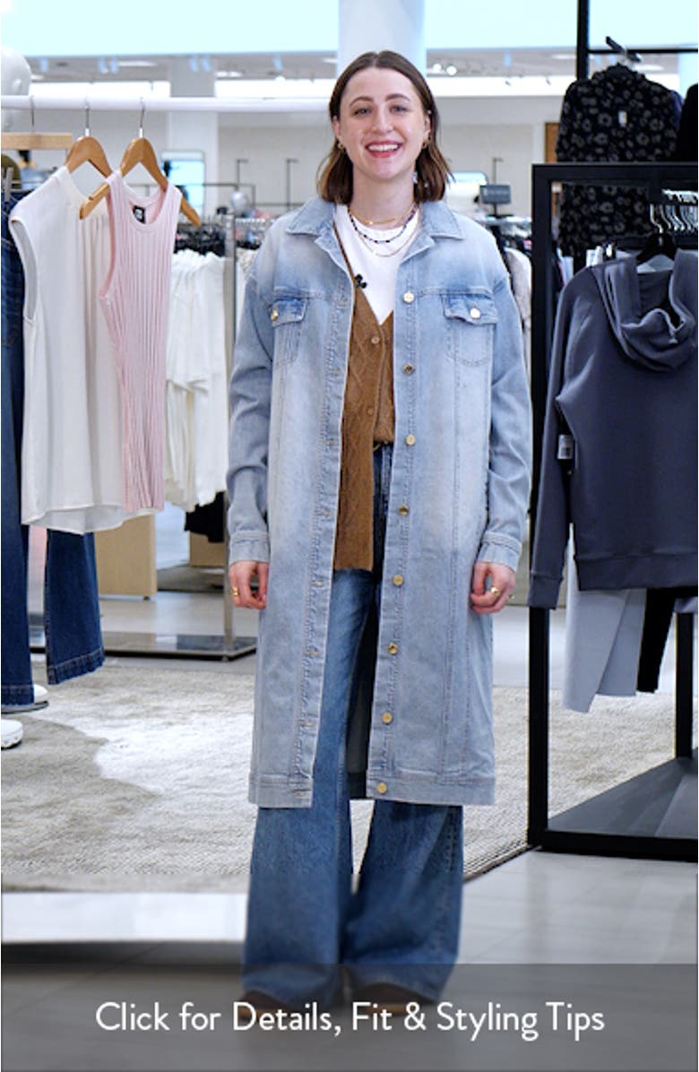 Audry Midi Denim Duster, sales video thumbnail