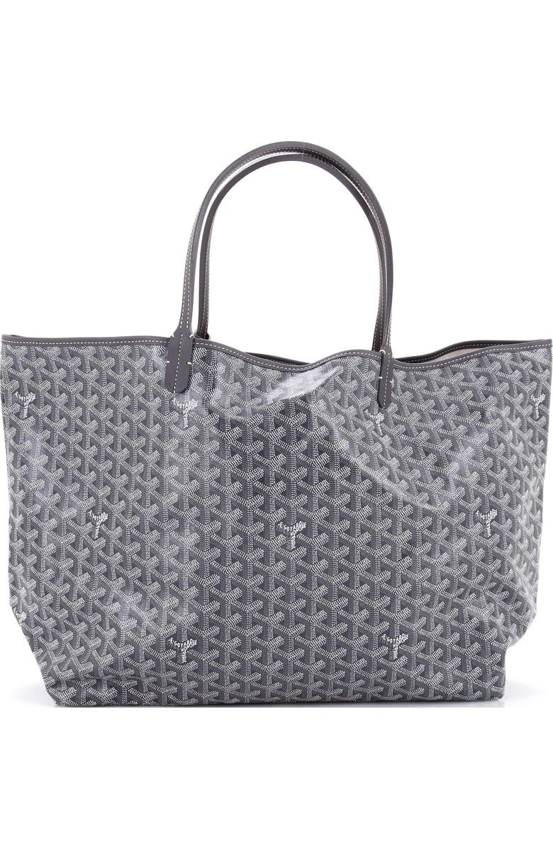 Pre-Owned Goyard Saint Louis Tote Coated Canvas GM, Main, color, Gray