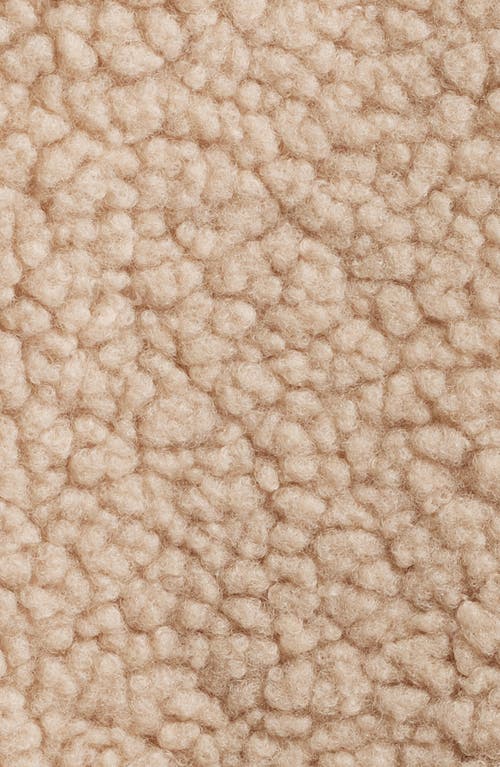 Lucky Brand Patch Pocket Faux Fur Crop Jacket In Neutral