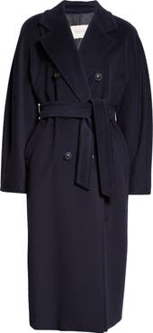 Max Mara Madame Double Breasted Wool & Cashmere Coat