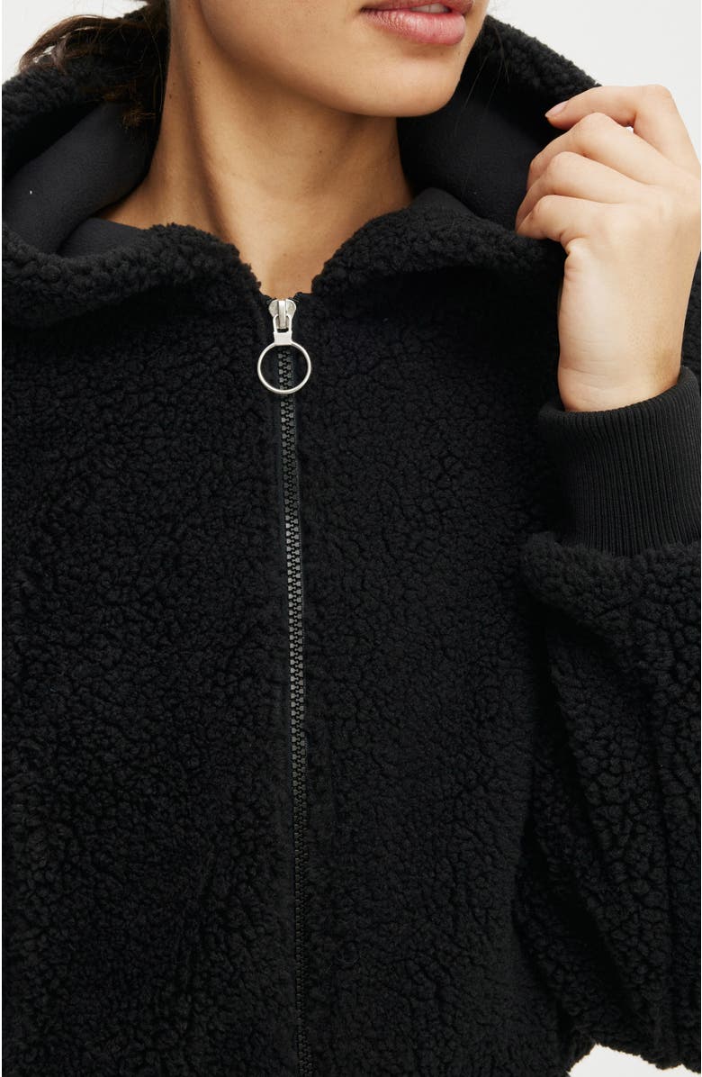 COTTON ON BODY Women's Active Hooded Soft Fleece Zip Through Jacket, Alternate, color,