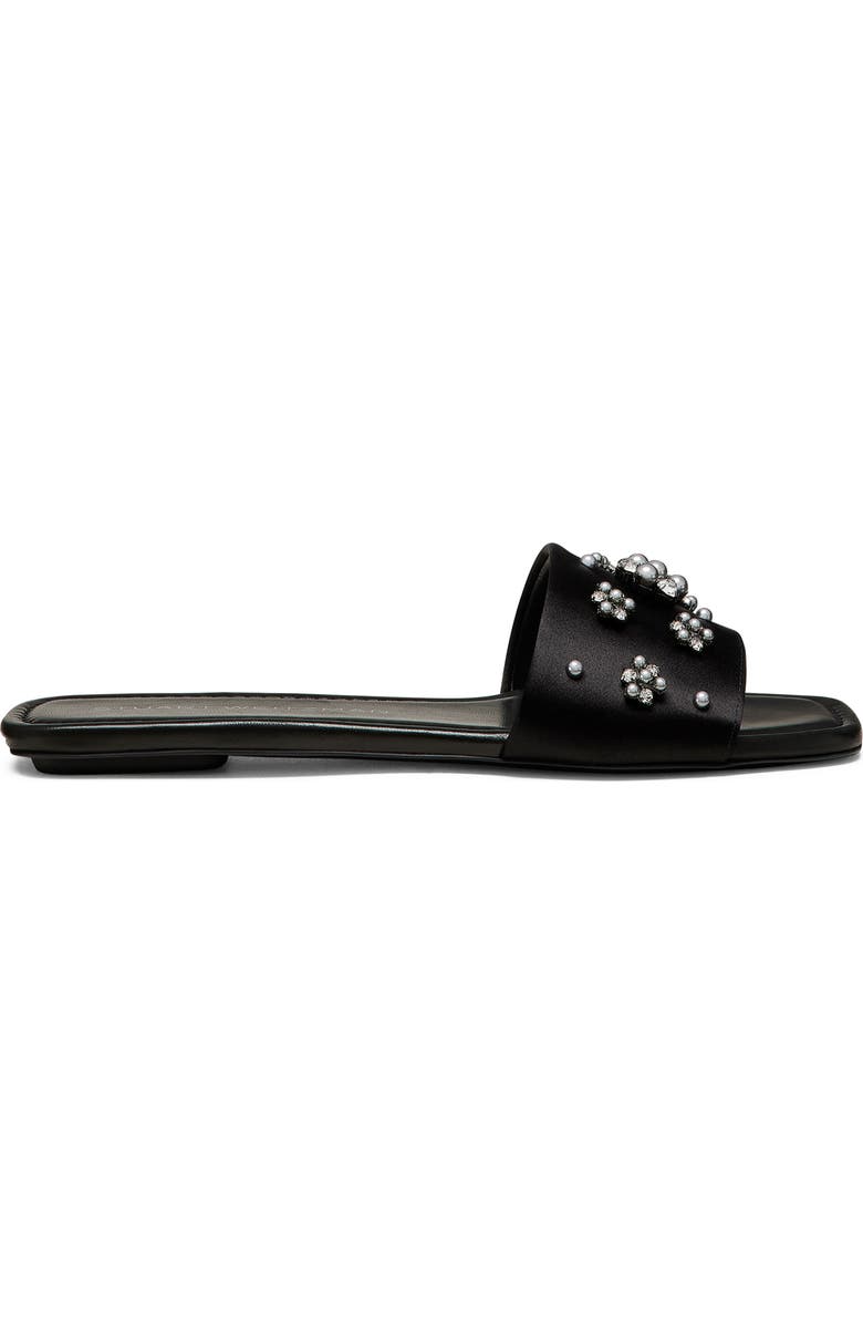 Stuart Weitzman Poppy Embellished Slide Sandal, Alternate, color,