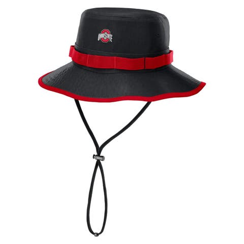 Men's Nike Black Ohio State Buckeyes 2026 Sideline Apex Boonie Bucket Hat