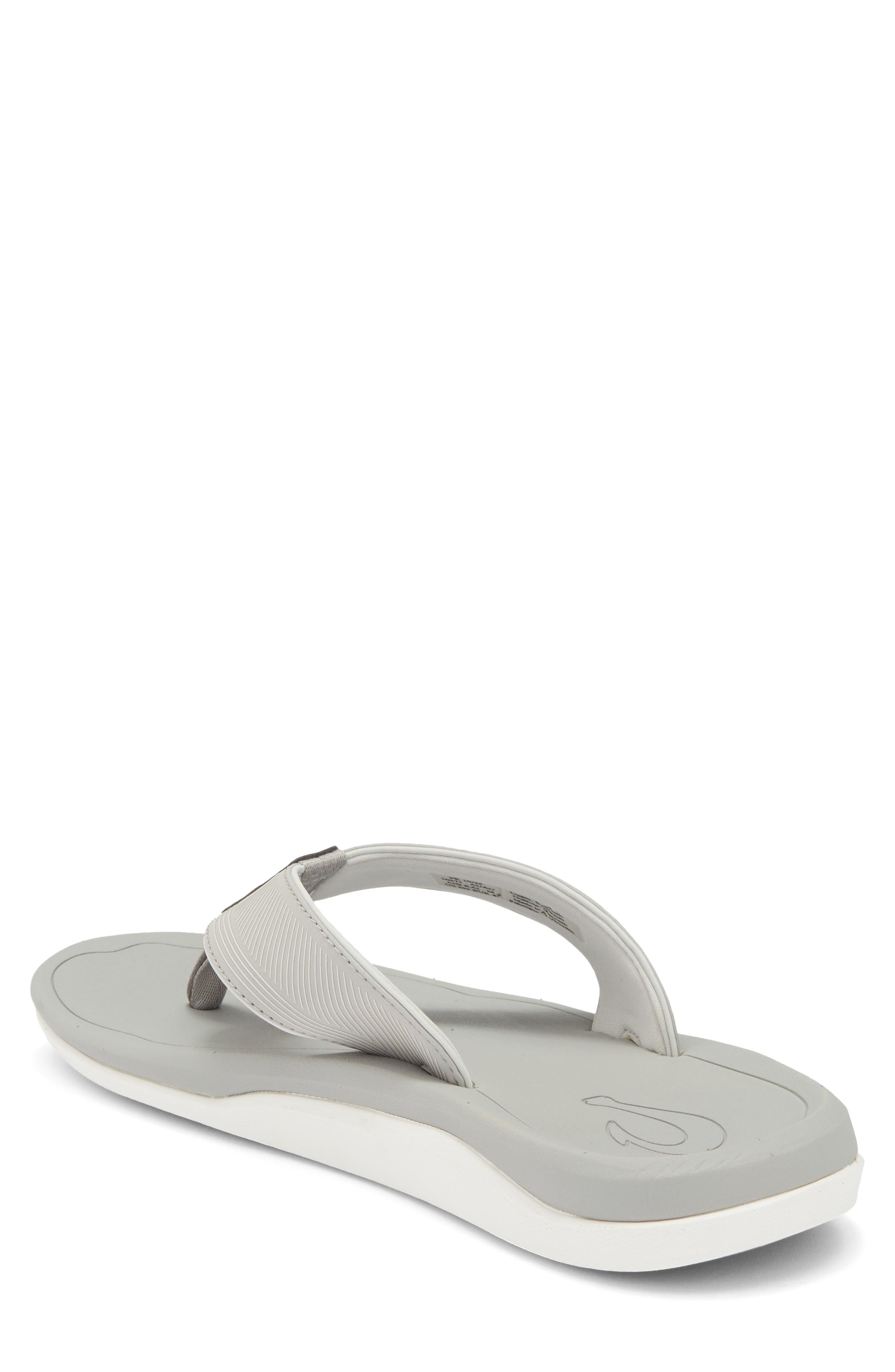 OluKai Ahi Kai Flip Flop, Alternate, color, Ash / Ash