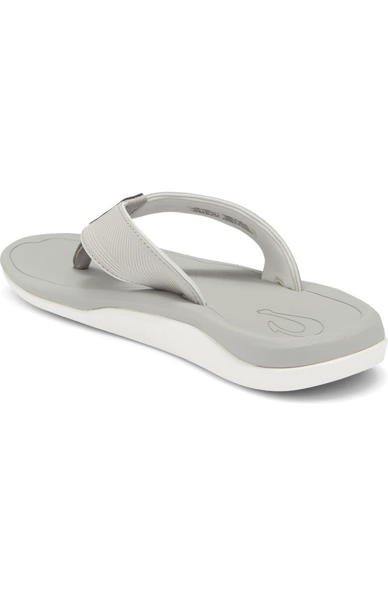 OluKai Ahi Kai Flip Flop, Alternate, color, Ash / Ash