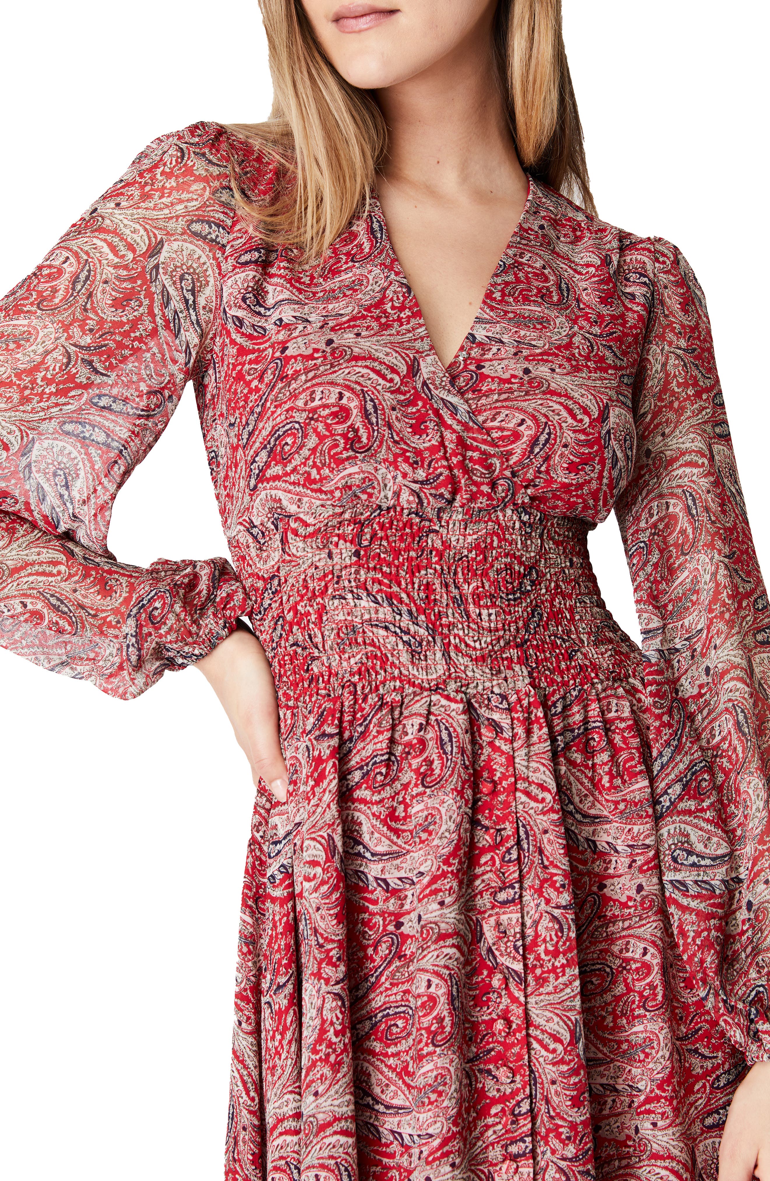 Bardot Mara Long Sleeve Maxi Dress (Women) | Nordstrom