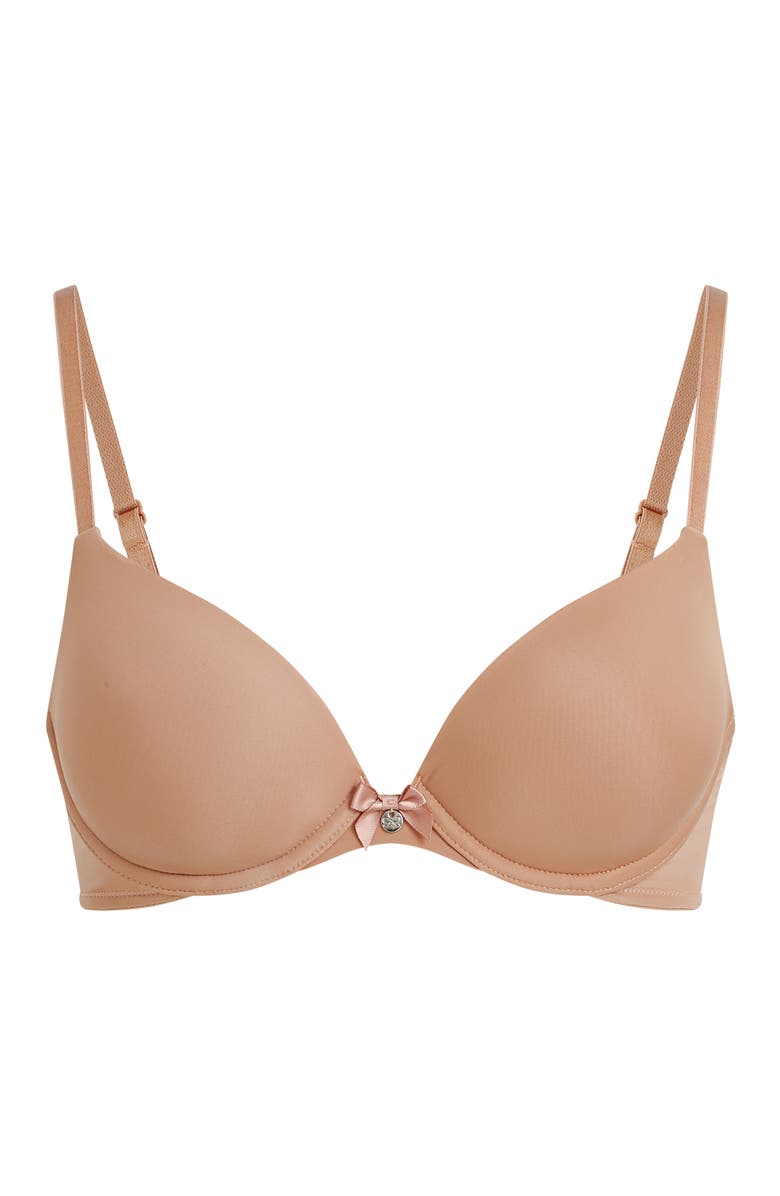 Hunkemöller Plunge Padded Underwired Bra, Alternate, color, Brown