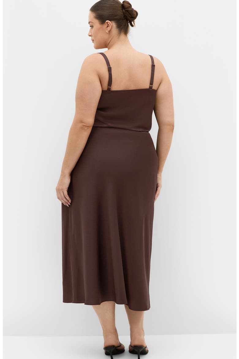Miranda Satin Maxi Skirt, Alternate, color, TRUFFLE