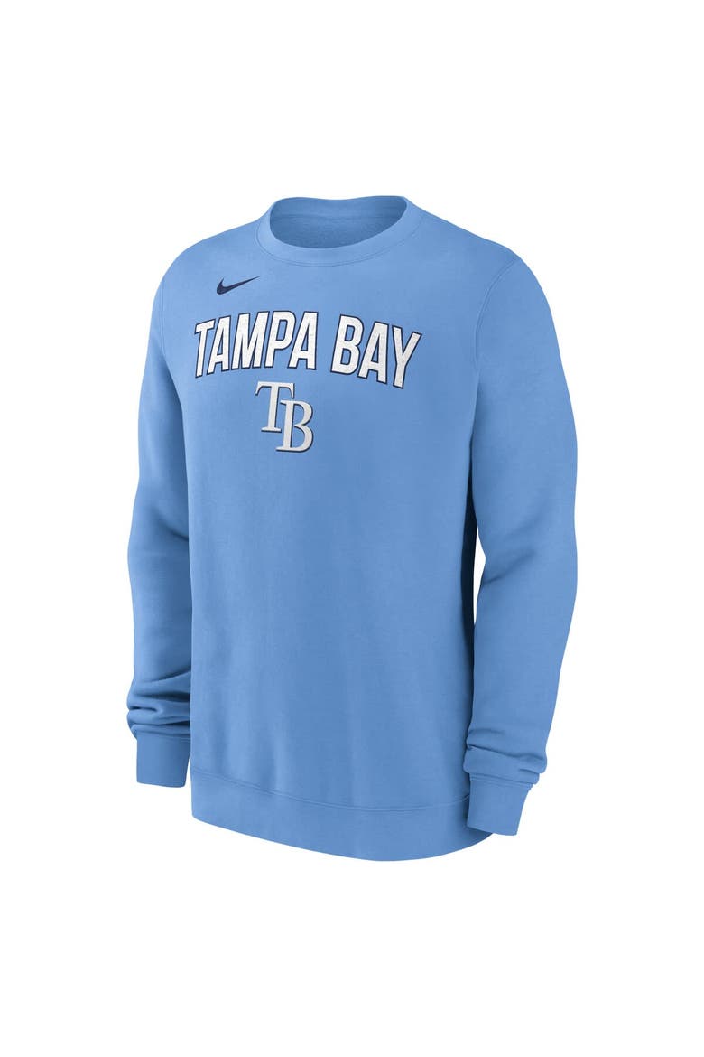 Men's Nike Light Blue Tampa Bay Rays Pullover Sweatshirt, Alternate, color, Light Blue