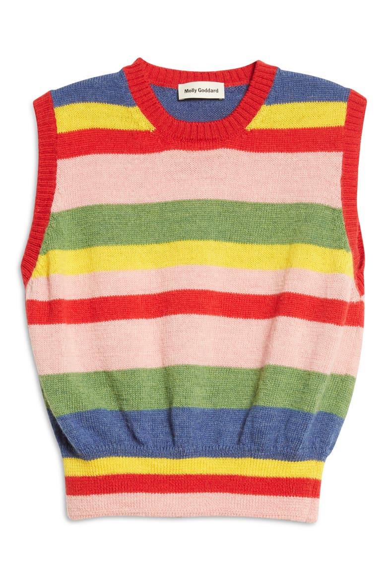 Blair Stripe Lambswool Sweater Vest, Alternate, color, MULTI