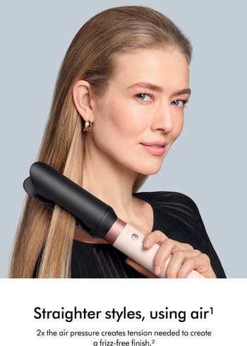 Airwrap Co-anda2x<sup>™</sup> Multi-styler & Dryer Straight+Wavy in Ceramic Pink and Rose Gold