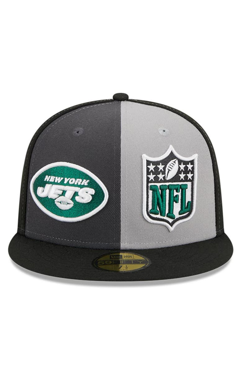 New Era Men's New Era Gray/Black New York Jets 2023 Sideline 59FIFTY Fitted Hat, Alternate, color, Gray