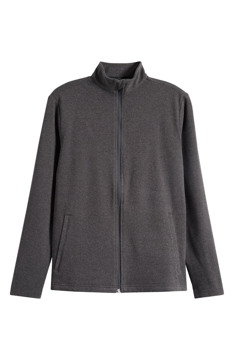 Swannies Emily Zip-Up Sweatshirt, Alternate, color, Black-Heather