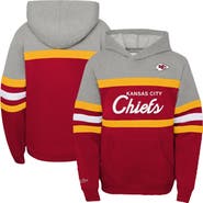 Mitchell & Ness Youth Mitchell & Ness  Red Kansas City Chiefs Throwback Head Coach Pullover Hoodie