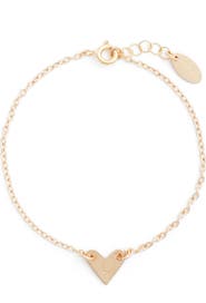 Nashelle Initial Heart Bracelet