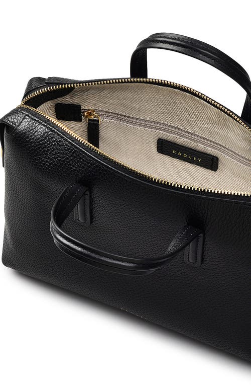 Radley Eastcastle Street Pebbled Leather Crossbody Bag In Black