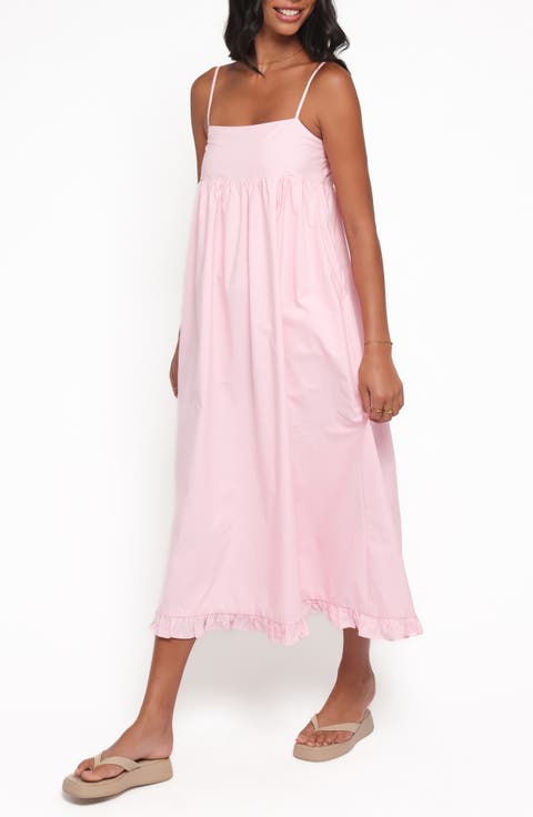Miuccia Sleeveless Cotton Maxi Sundress