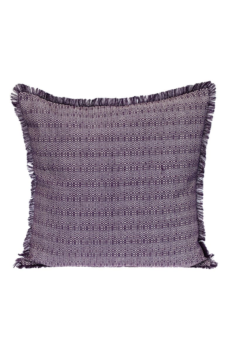 PARKLAND COLLECTION Cross Weave Square Accent Pillow, Main, color, 