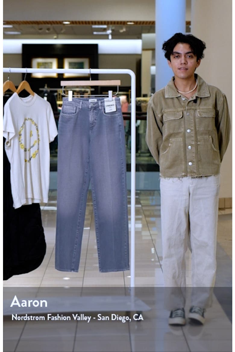 Jones High Waist Stovepipe Straight Leg Jeans video