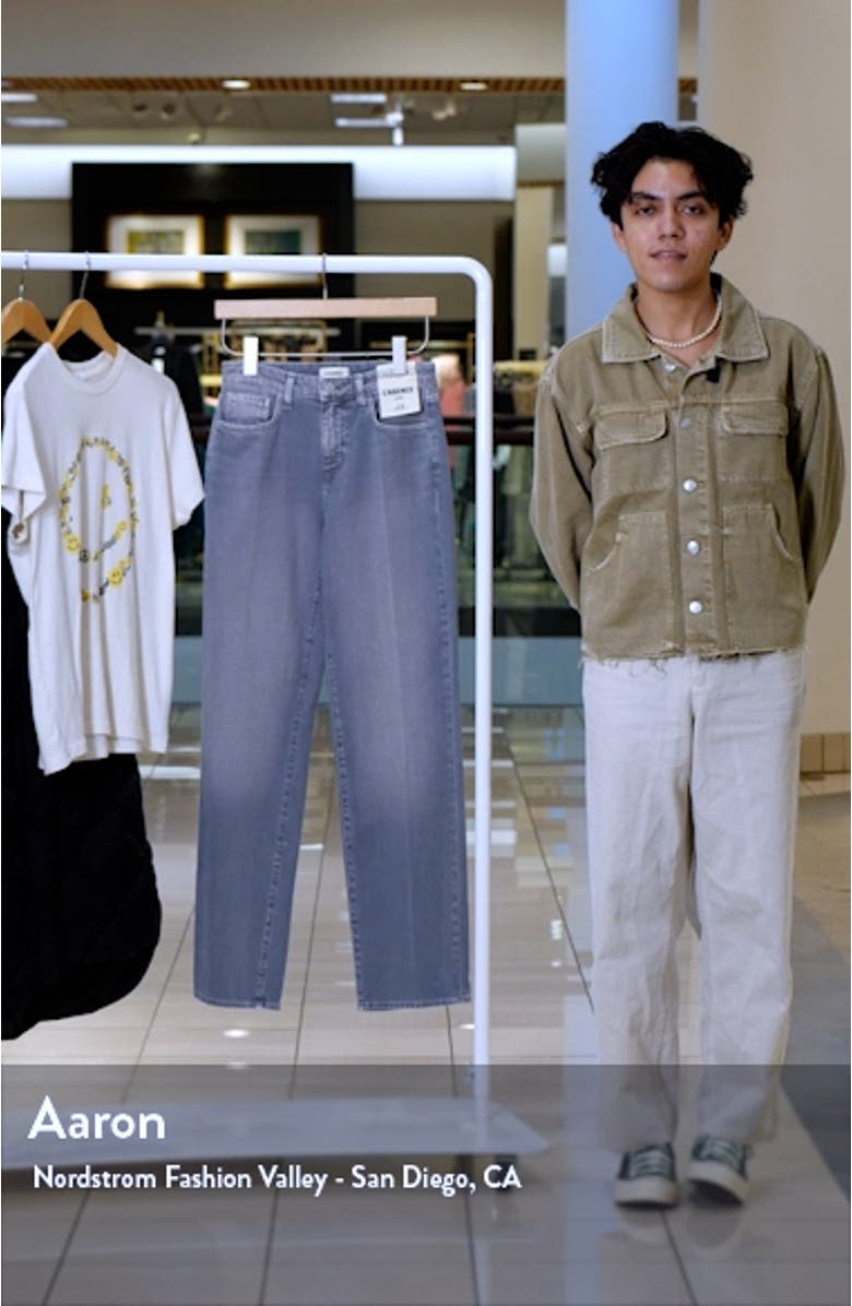 Jones High Waist Stovepipe Straight Leg Jeans, sales video thumbnail