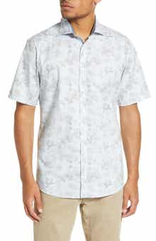 Brax Hardy Cotton Short Sleeve Button-Up Shirt
