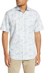 Brax Hardy Cotton Short Sleeve Button-Up Shirt