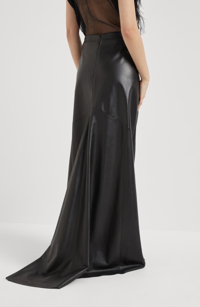 Brunello Cucinelli Nappa Mermaid skirt, Alternate, color, 